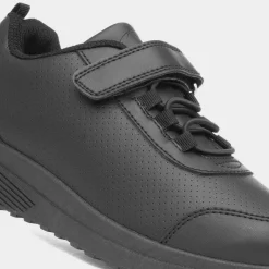 XL Carsington Kids Black Easy Fasten Trainer