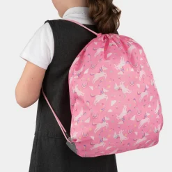 XL Dawley Pink Unicorn Print Plimsoll Bag