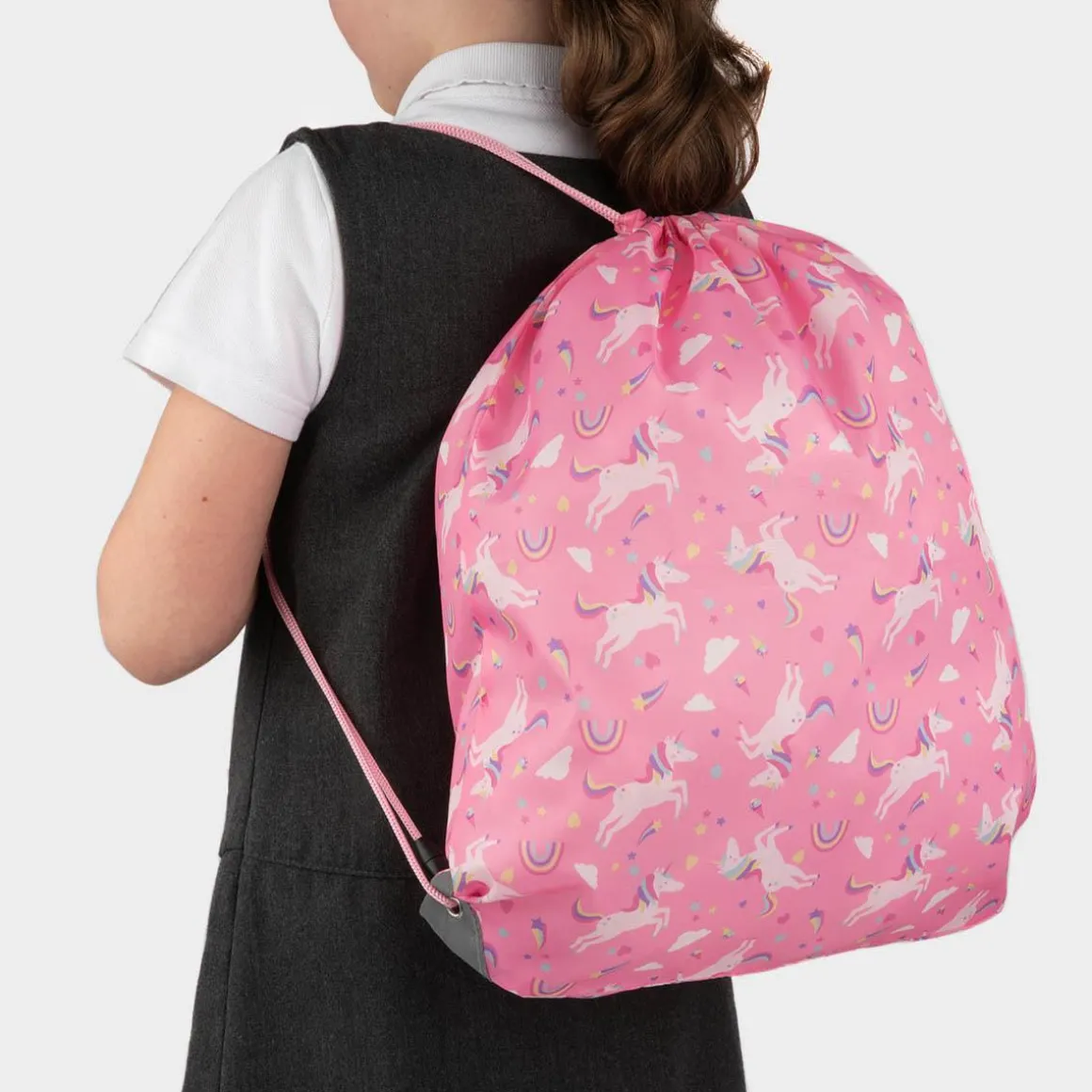 XL Dawley Pink Unicorn Print Plimsoll Bag