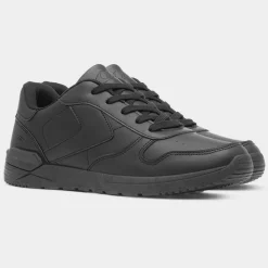 XL Dawlish Mens Black Lace Up Trainer