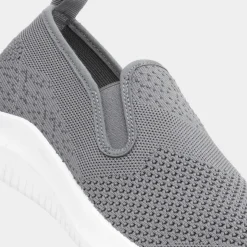 XL Elijah Mens Grey Slip On Canvas Shoe