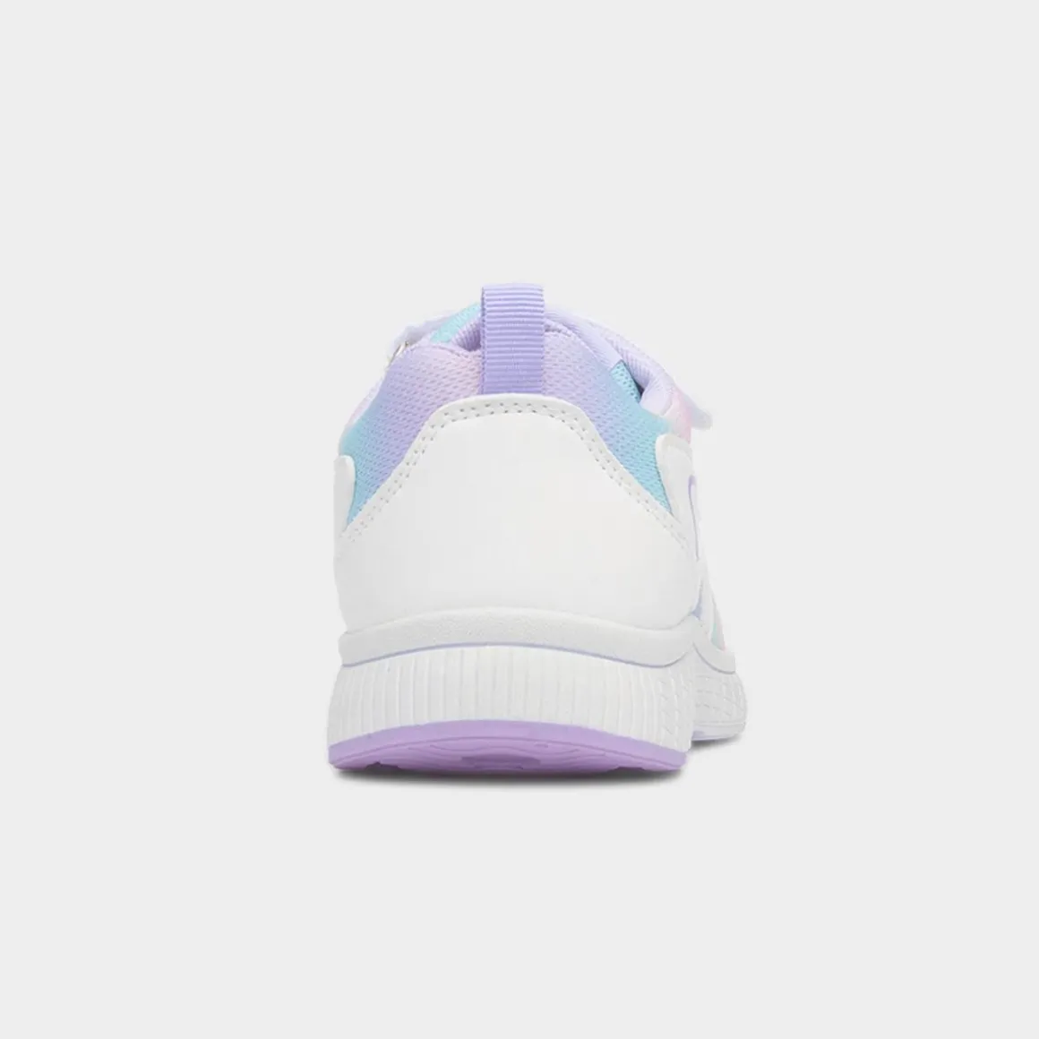 XL Flores Kids White & Lilac Easy Fasten Trainer