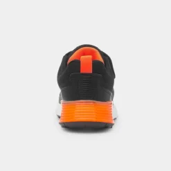 XL Gambia Kids Black & Orange Easy Fasten Trainer