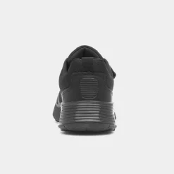 XL Gambia Kids Black Easy Fasten Trainer
