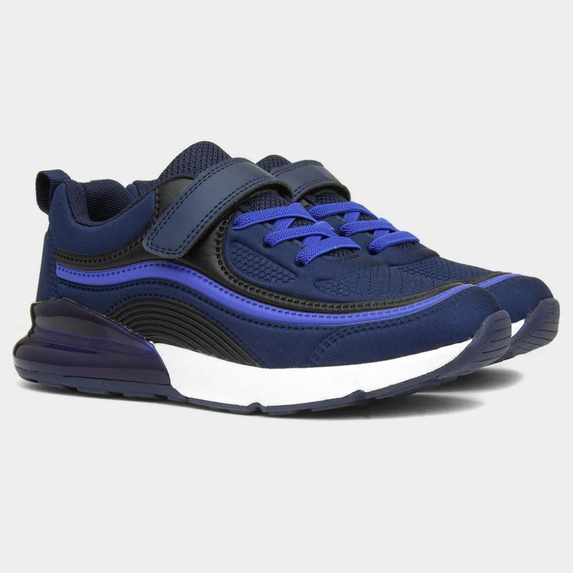 XL Kielder Kids Navy Easy Fasten Trainer