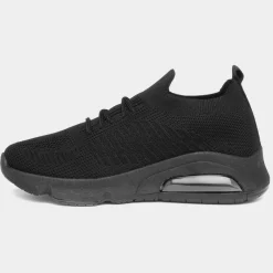 XL Loire Womens Black Slip On Trainers