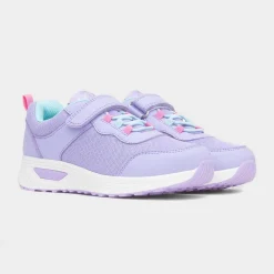 XL Maplin Kids Lilac Easy Fasten Trainer