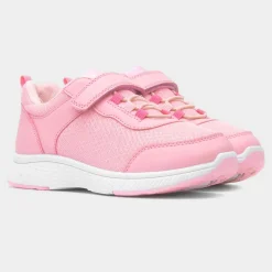 XL Maplin Kids Pink Easy Fasten Trainer