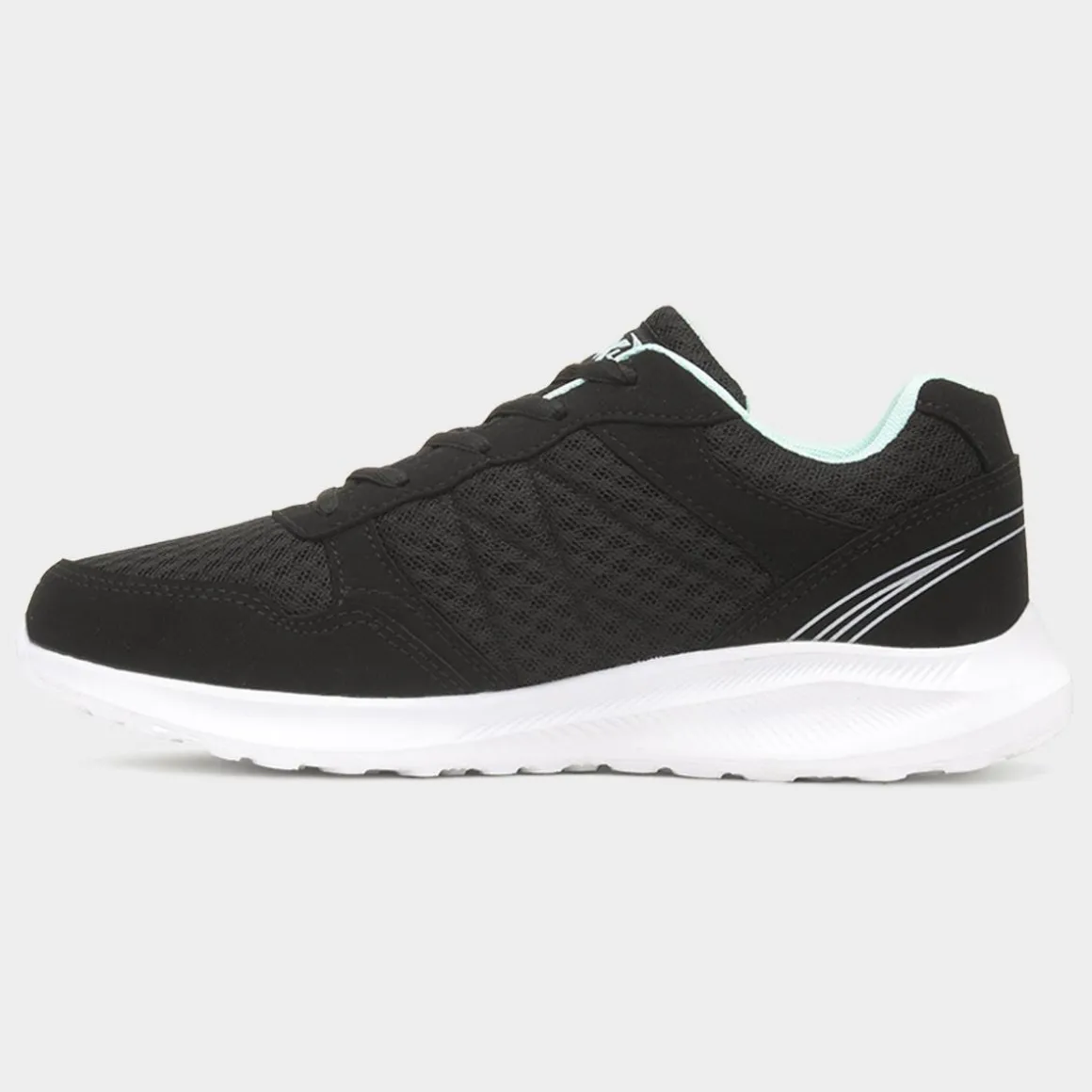 XL Mawson Womens Black Lace Up Trainer