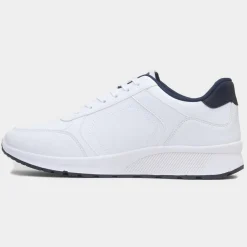 XL Persian Mens White Lace Up Trainer