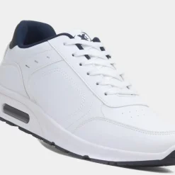 XL Persian Mens White Lace Up Trainer