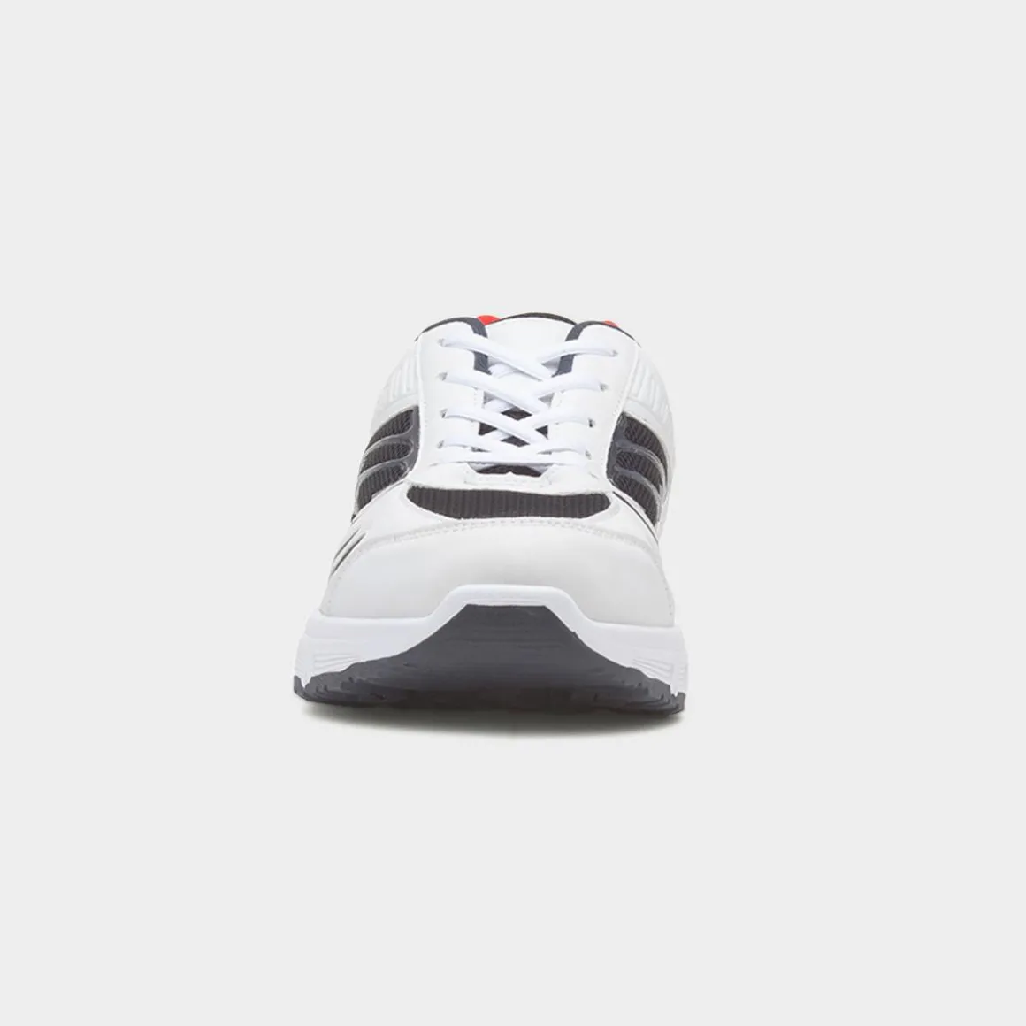 XL Seine Mens White Lace Up Trainer