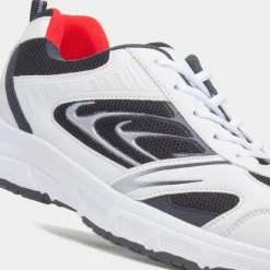 XL Seine Mens White Lace Up Trainer