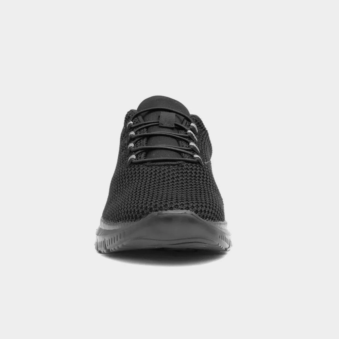 XL Tees Womens Black Elasticated Lace Trainer