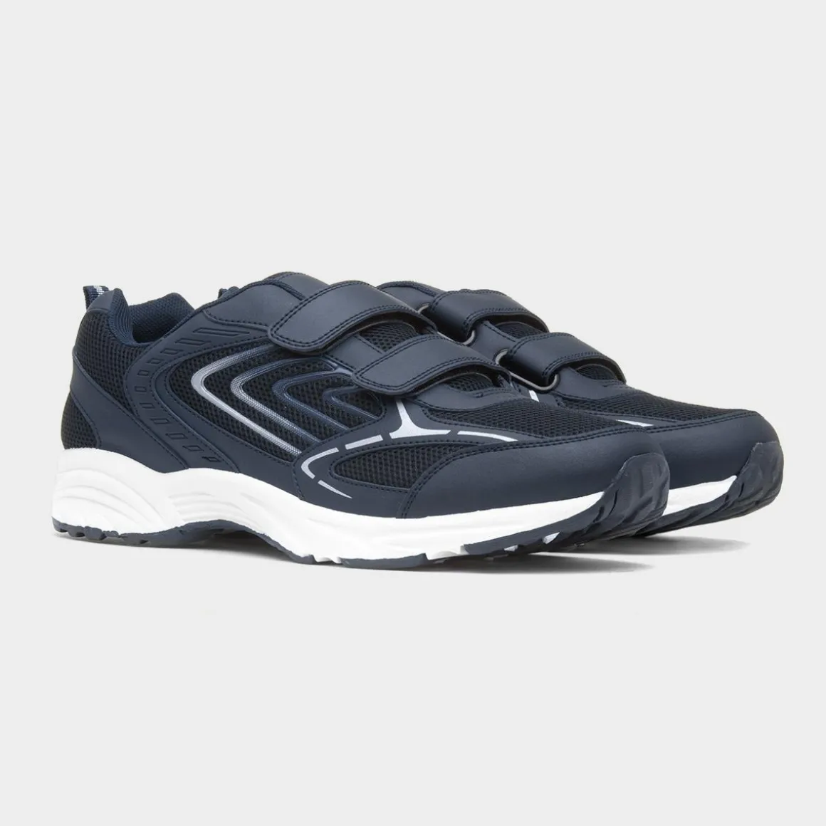 XL Walden Mens Navy Easy Fasten Trainer