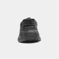 XL Weaver Mens Black Lace Up Trainer