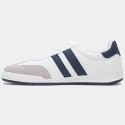 XL Wootton Mens White Lace Up Trainer