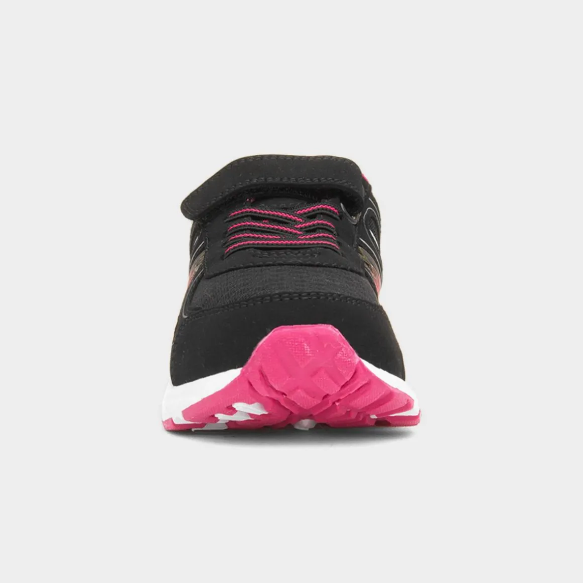 XL Yukon Kids Black & Pink Easy Fasten Trainer
