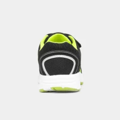 XL Yukon Kids Black Easy Fasten Trainer